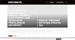 Desktop Screenshot of doping.pl