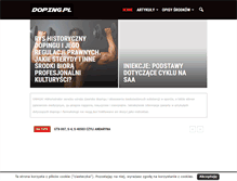 Tablet Screenshot of doping.pl